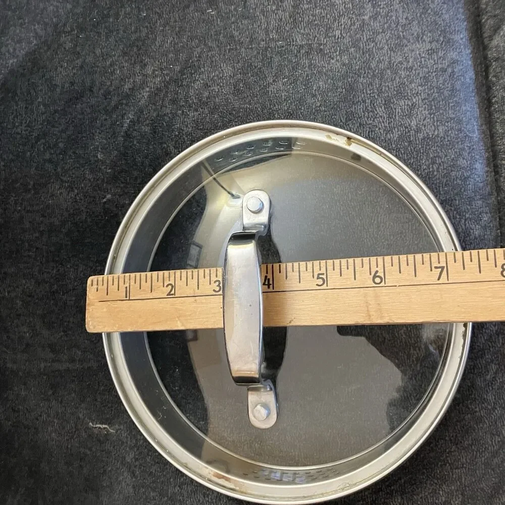 Glass Pan Pot Stainless Handle 6.75” Replacement Lid